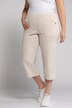 Linen Elastic Waist Crop Pants