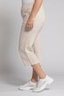 Linen Elastic Waist Crop Pants