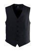 Vest, Width Adjustable, 2 Welt Pockets, 5 Buttons, Stretch Wool
