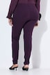 Pantalon Sienna en point de Rome, coupe près du corps et taille élastique