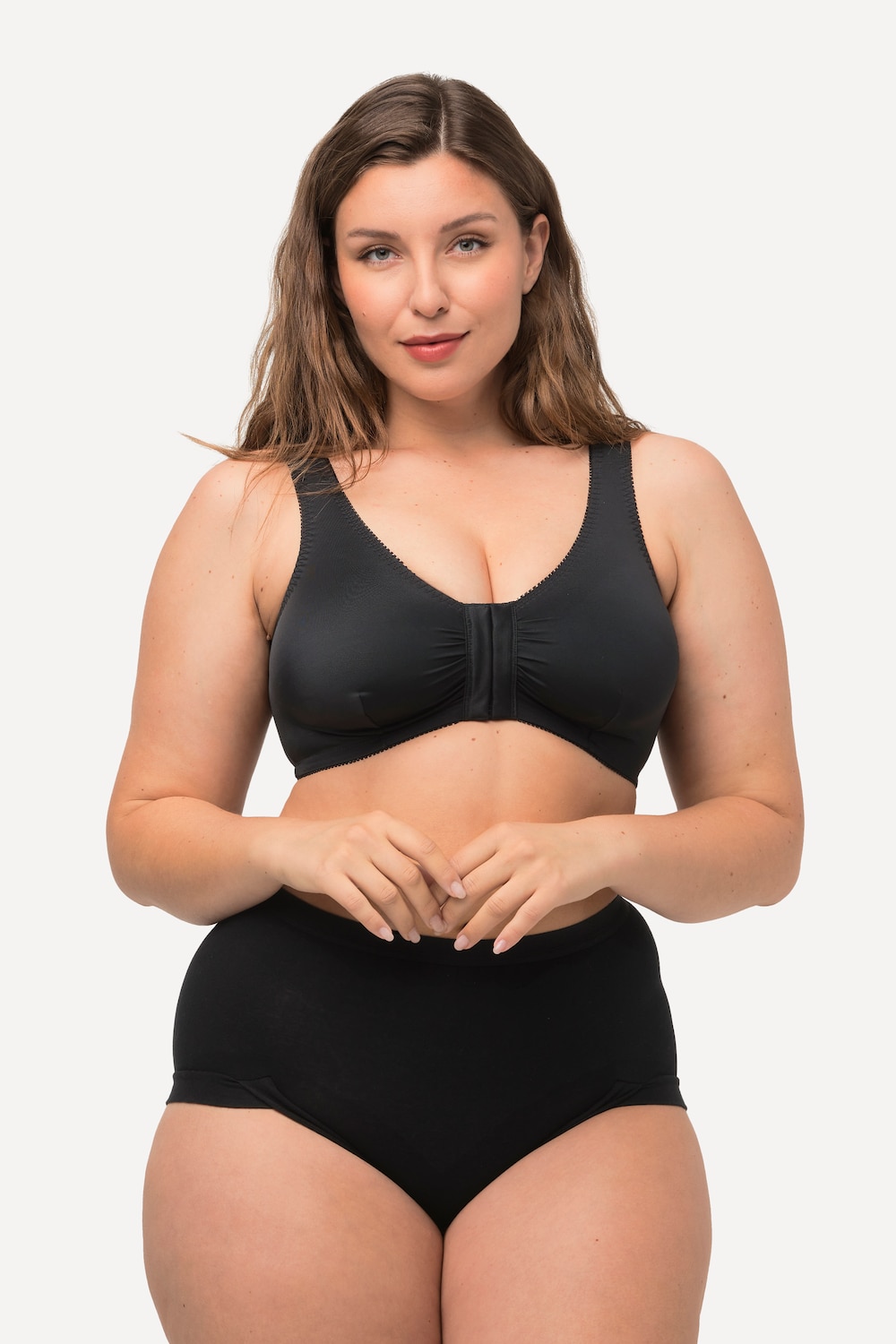 Große Größen Bustier, Damen, schwarz, Größe: 115D, Synthetische Fasern/Elasthan, Ulla Popken