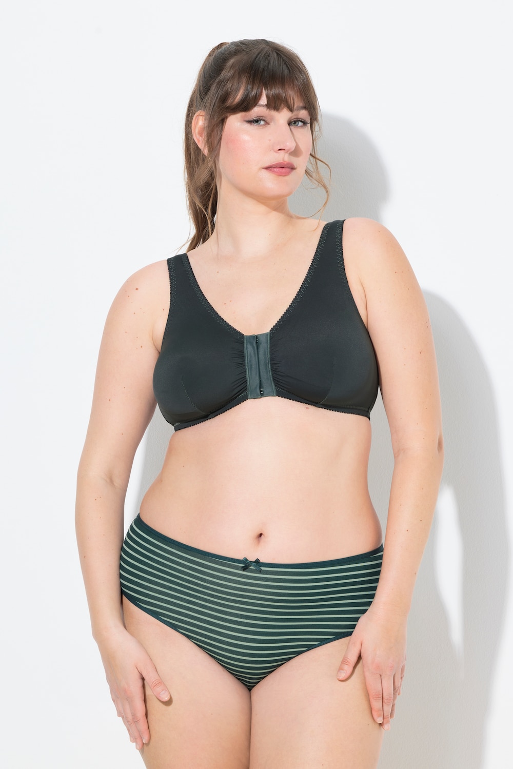 Große Größen Bustier, Damen, grün, Größe: 125D, Synthetische Fasern/Elasthan, Ulla Popken