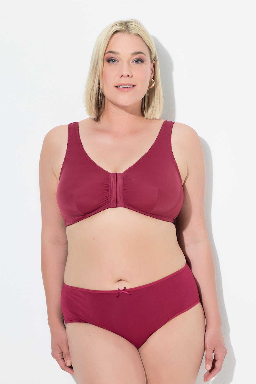 Große Größen Bustier, Damen, rot, Größe: 100D, Synthetische Fasern/Elasthan, Ulla Popken