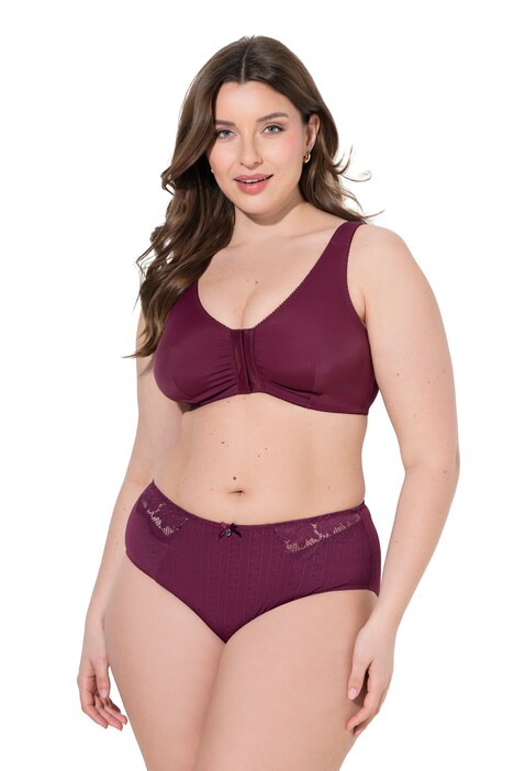 Bustier, přední zapínání, košíčky C/D, E/F