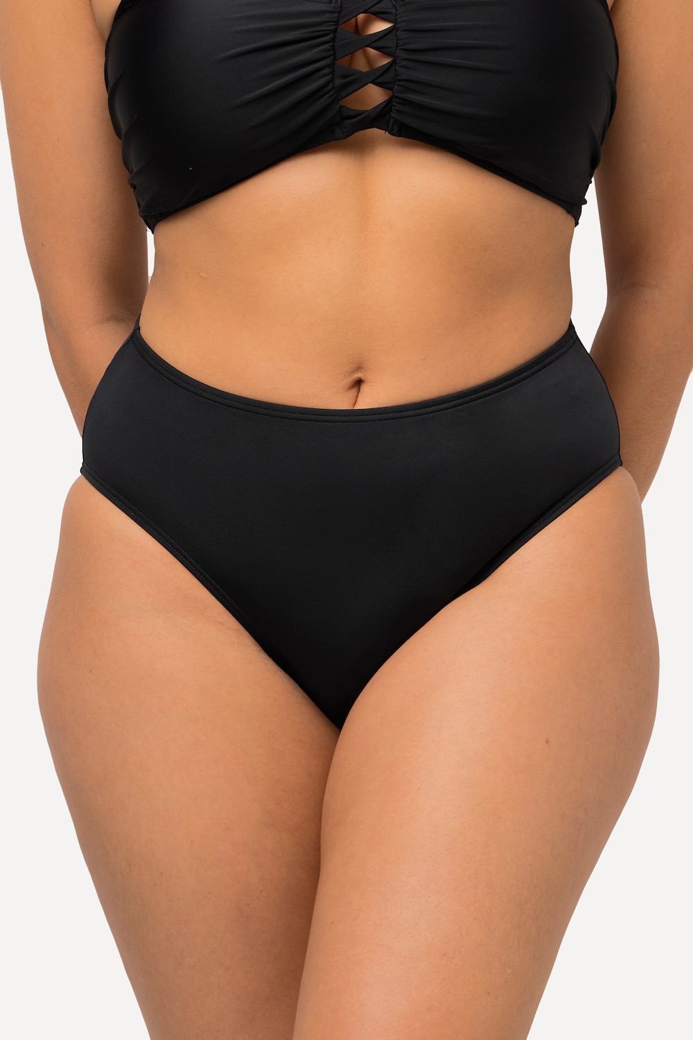 Große Größen Bikini Slip, Damen, schwarz, Größe: 56, Synthetische Fasern/Elasthan, Ulla Popken