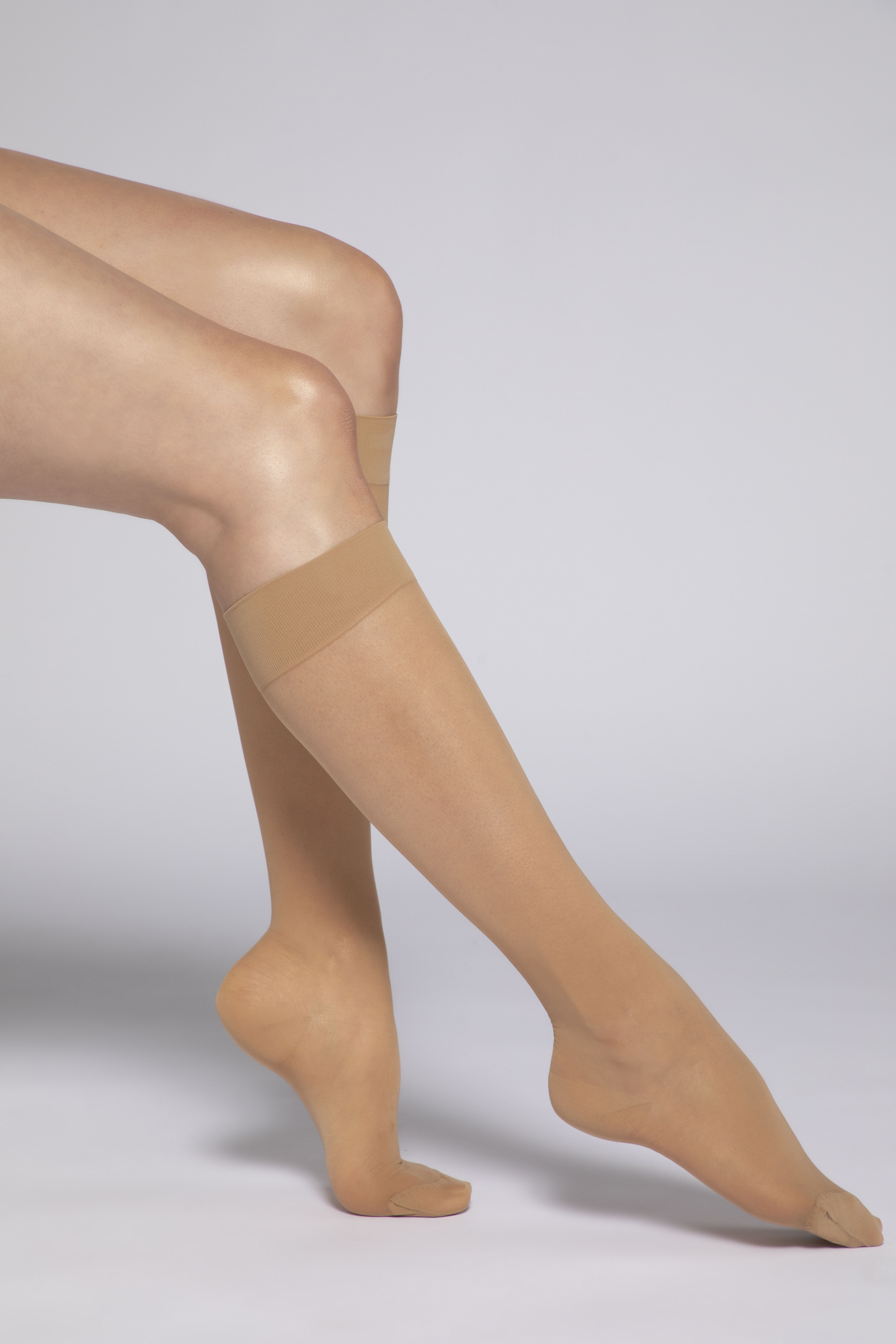 Calze Ginocchio Alto 40 Denari Set 2 Paia – Morbide, Elastiche E Tonificanti Per Gambe Leggere