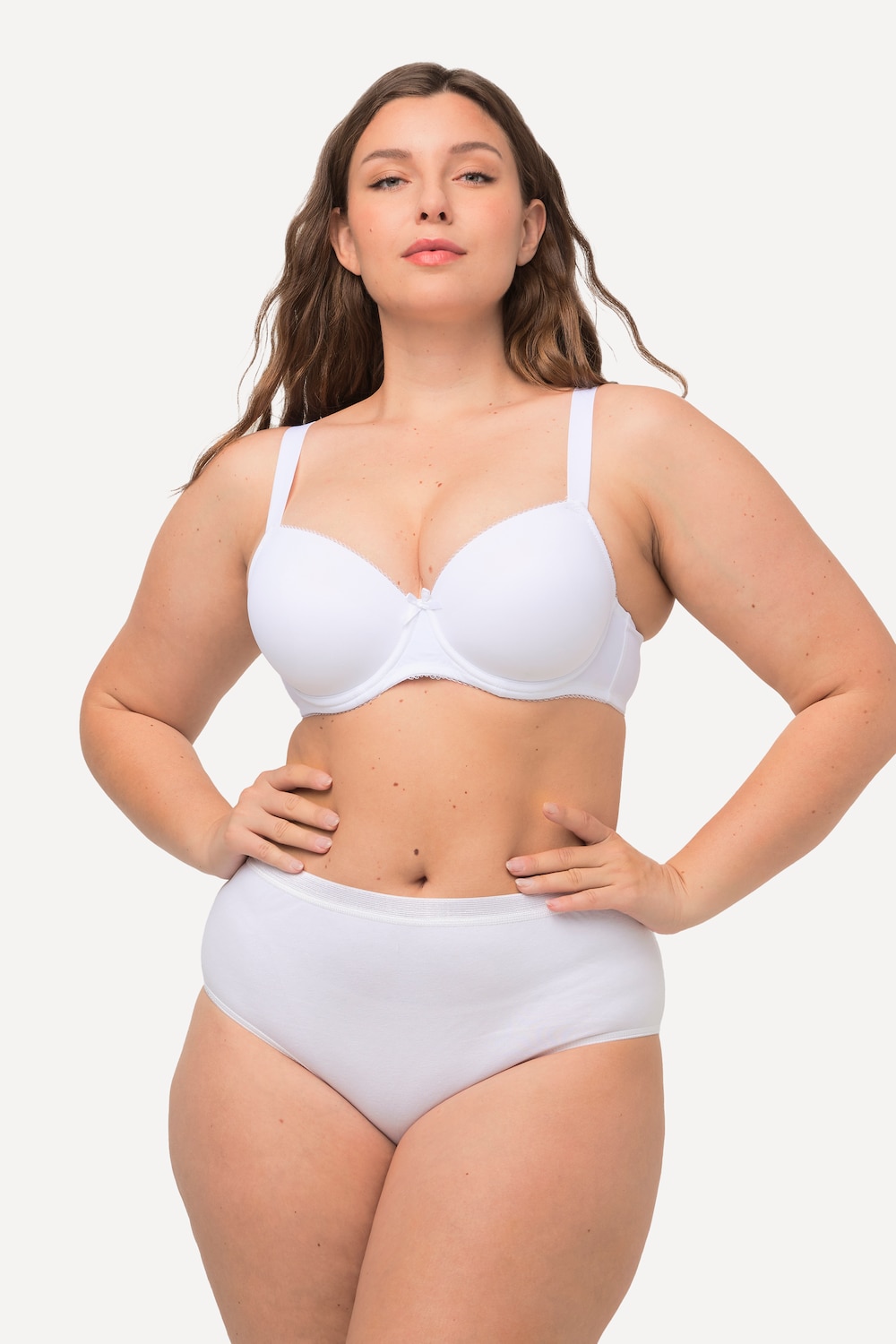 Große Größen Bügel-BH, Damen, weiß, Größe: 110C, Synthetische Fasern/Elasthan, Ulla Popken