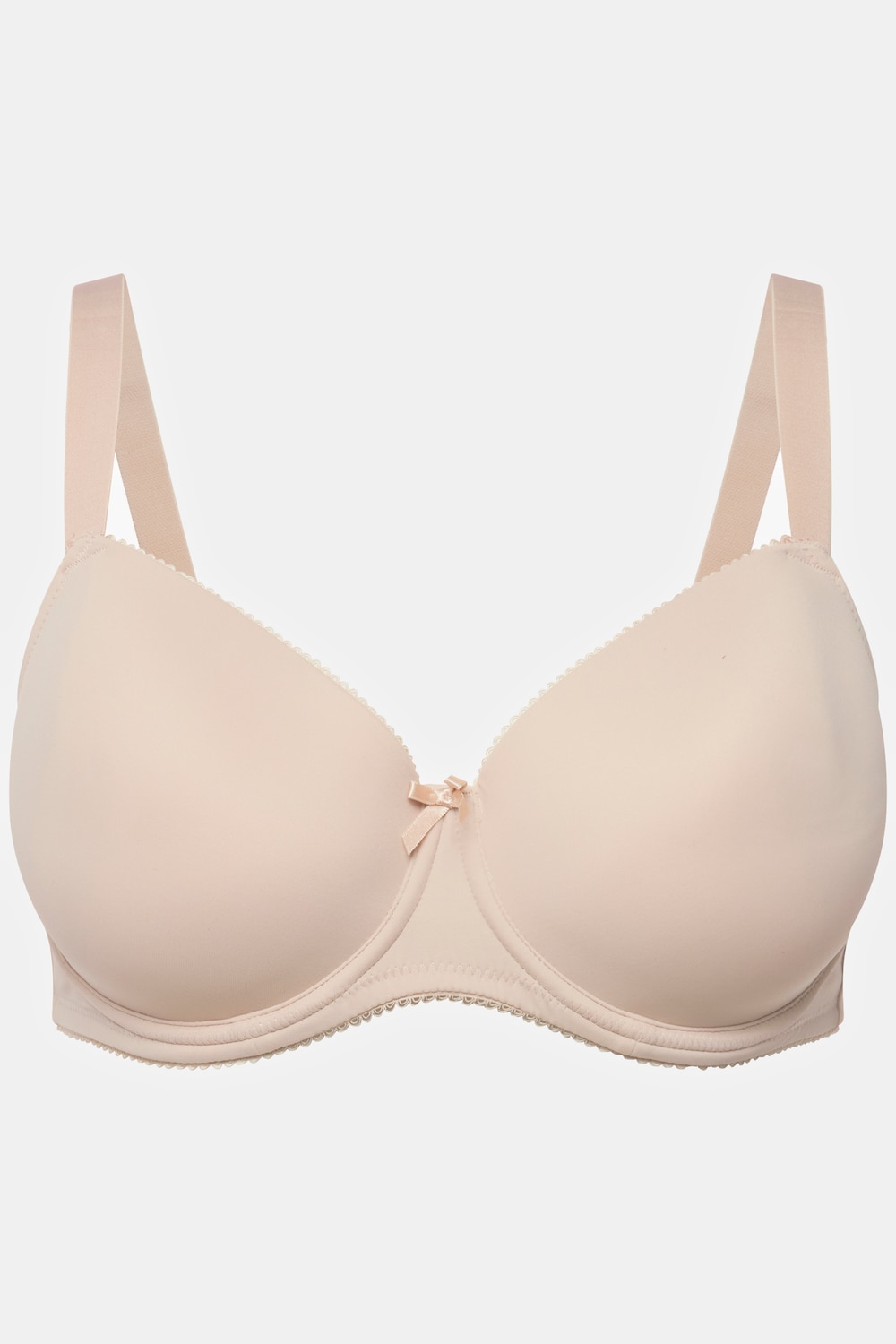 Stora storlekar Bygel-BH med mjuka kupor, Dam, beige, storlek: 100E, Syntetfibrer/Elastan, Ulla Popken