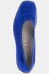 Ballerines, daim doux, cuir respirant, talon compensé, largeur H