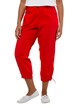 Stretch Twill Seamed Crop Pants