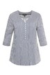 Bublinková tunika, výstřih do V, plisování, 3/4 rukávy