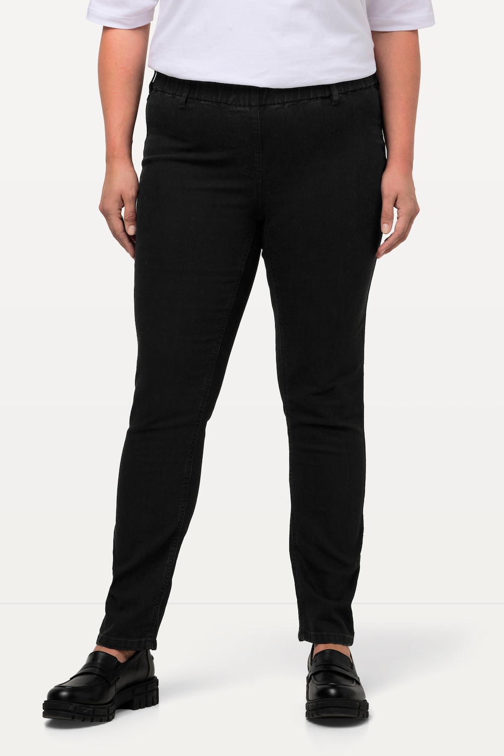 Große Größen Jeggings Denim, Damen, schwarz, Größe: 68, Baumwolle/Polyester, Ulla Popken
