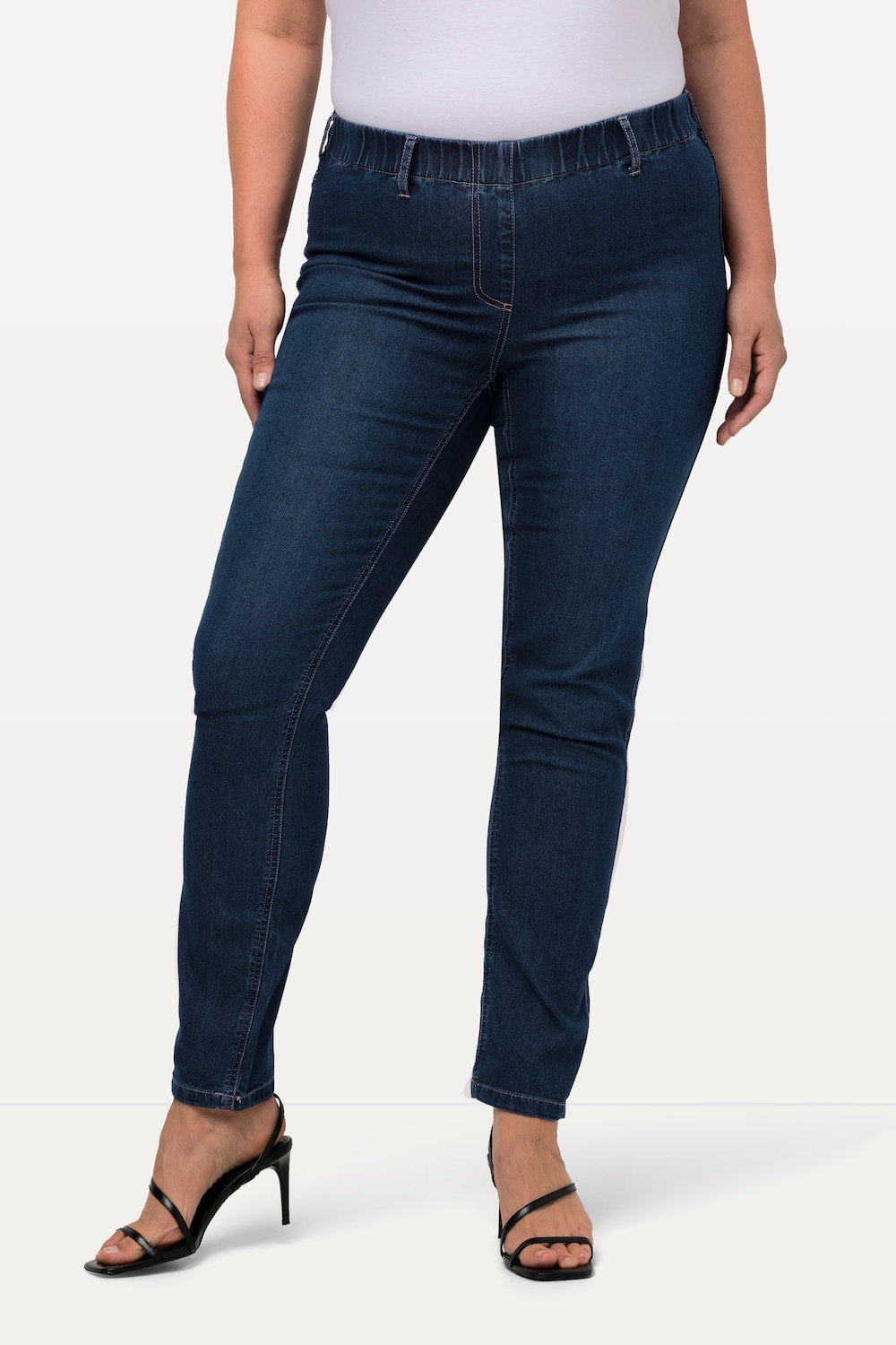 Große Größen Jeggings Denim, Damen, blau, Größe: 68, Baumwolle/Polyester, Ulla Popken