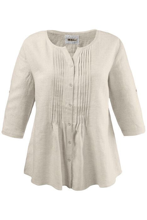 Pintuck Linen Blouse | 69878521