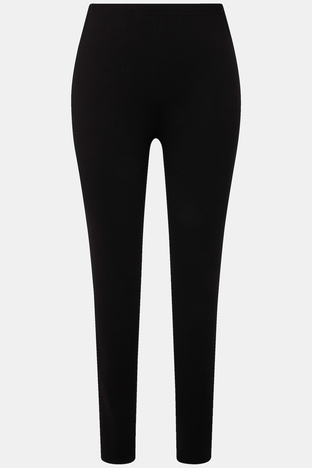Stora storlekar Leggings med resårlinning, Dam, svart, storlek: 54/56, Bomull, Ulla Popken
