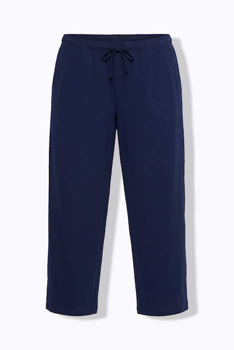 Jersey broek, rechte pijpen, zakken, tot maat 66/68