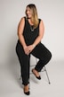 Matte Jersey Straight Slim Leg Pants