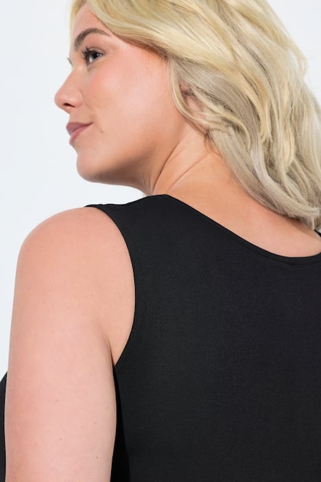 Top, ronde hals, elastaan, tot maat 66/68