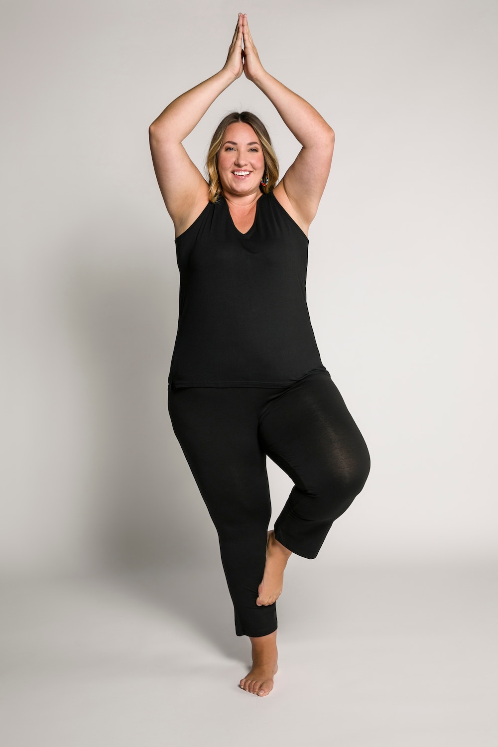 Stretch knit yoga pants | Plus Sizes | Ulla Popken