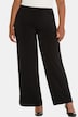 Jersey broek, wijde pijpen, elastische tailleband, tot maat 66/68