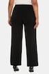 Jersey broek, wijde pijpen, elastische tailleband, tot maat 66/68