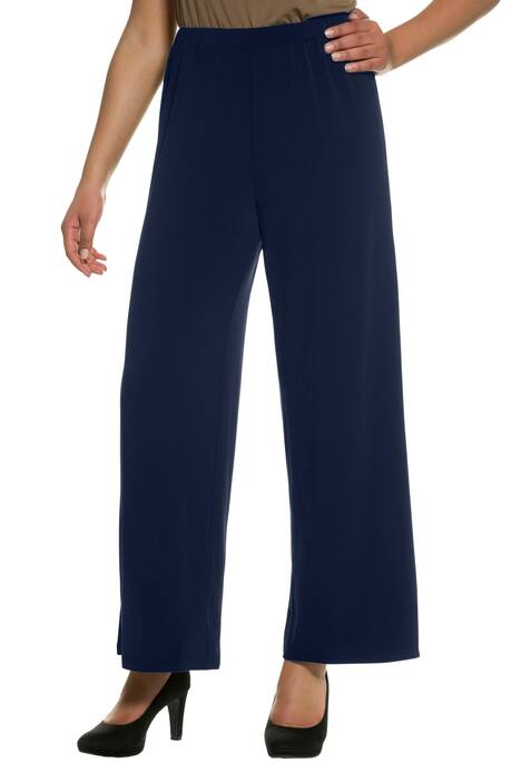 Žerzejové kalhoty, široké nohavice, elastický pas, do vel. 66/68