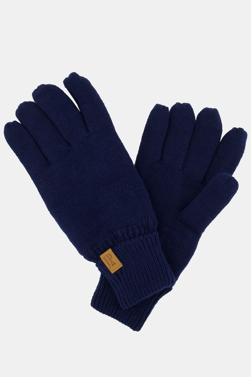 grandes tailles gants en maille et doublure polaire, hommes, bleu, taille: one size, fibres synthétiques, jp1880