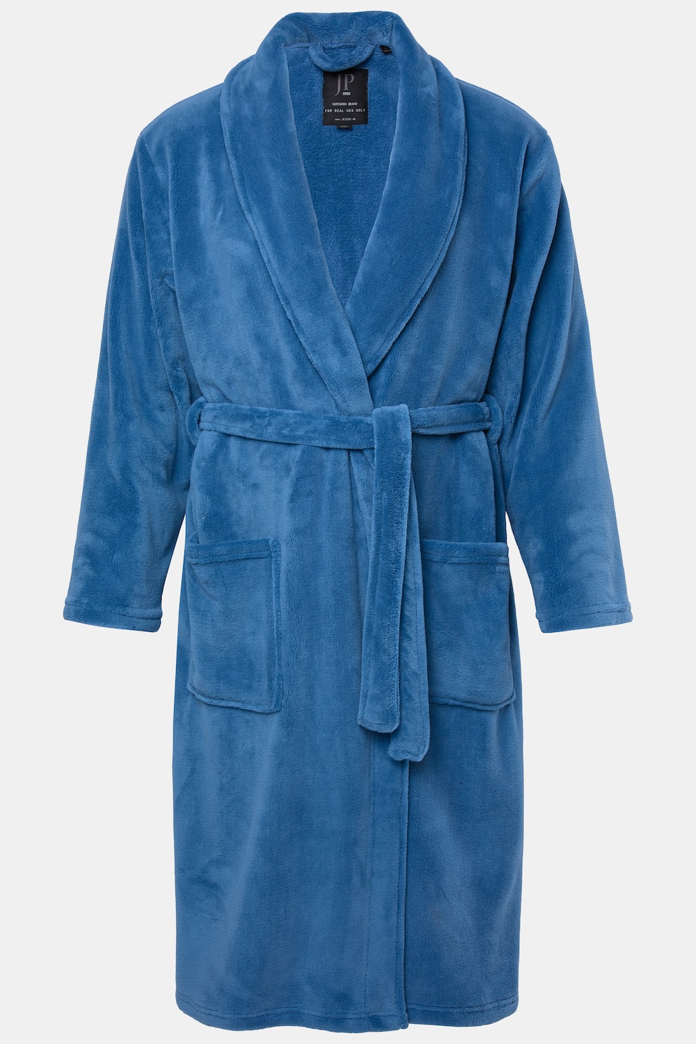 JP1880 Bademantel, Homewear, Mikrofaser, Bindegürtel, bis 8 XL