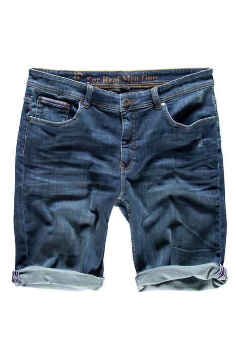 Džínové bermudy, 5 kapes, streč, Regular střih