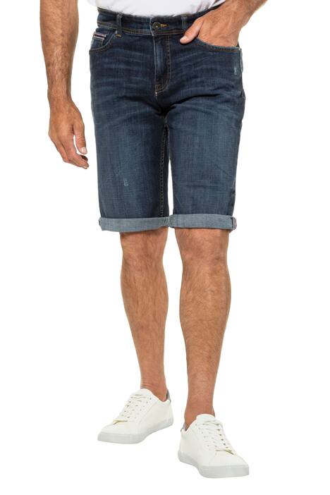 Džínové bermudy, 5 kapes, streč, Regular střih