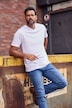 JP1880 T-skjorte, basic, V-hals, opptil 8XL