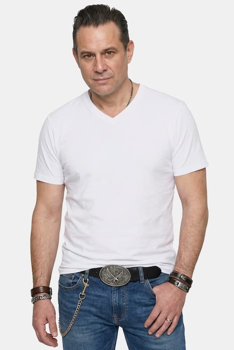 JP1880 T-Shirt, Basic, V-Ausschnitt, bis 8 XL