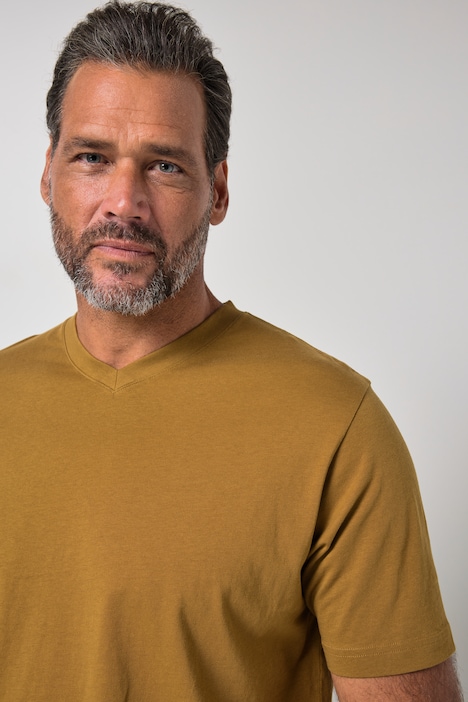 T-Shirt, Basic, V-Ausschnitt, bis 8 XL