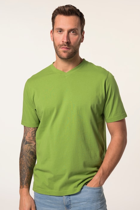 T-shirt JP 1880 Basic, col en V - jusqu'au 8 XL