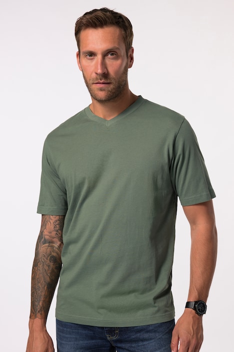 T-shirt JP 1880 Basic, col en V - jusqu'au 8 XL