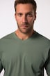 JP 1880 T-shirt, basic, V-hals, tot 8XL