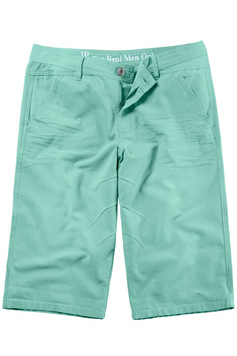 Wash Effect Canvas Bermuda Shorts