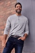 T-shirt Henley JP 1880, manches longues et patte de boutonnage, collection Basic - jusqu'au 8 XL