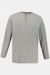 T-shirt Henley JP 1880, manches longues et patte de boutonnage, collection Basic - jusqu'au 8 XL