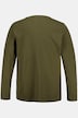 JP1880 Henley, basic, shirt, lange mouwen, knoopsluiting, tot 8XL