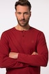 JP1880 henley, basic, skjorte, langermet, knappestolpe, opptil 8XL