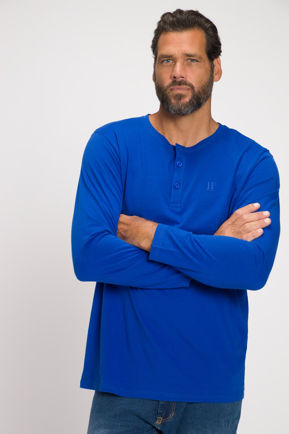 Grote Maten shirt, Heren, blauw, Maat: XXL, JP1880