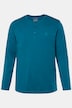 JP1880 Henley, basic, shirt, lange mouwen, knoopsluiting, tot 8XL