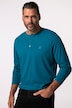 JP1880 Henley, basic, shirt, lange mouwen, knoopsluiting, tot 8XL
