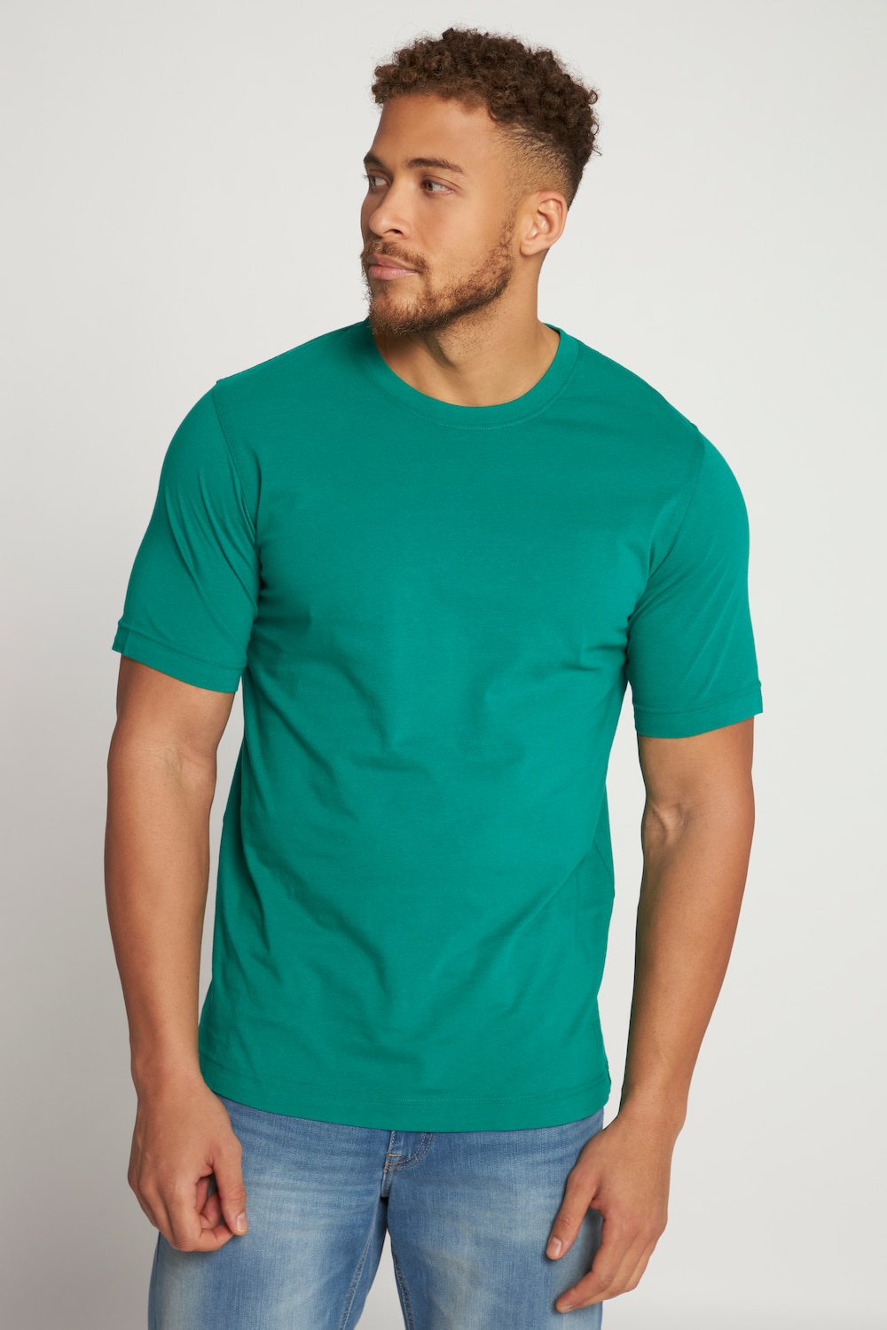 Grote Maten T-shirt, Heren, groen, Maat: 3XL, Katoen, JP1880