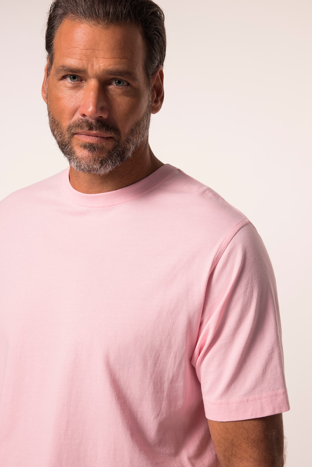 Stora storlekar T-shirt, Her, rosa, storlek: 5XL, Bomull, JP1880