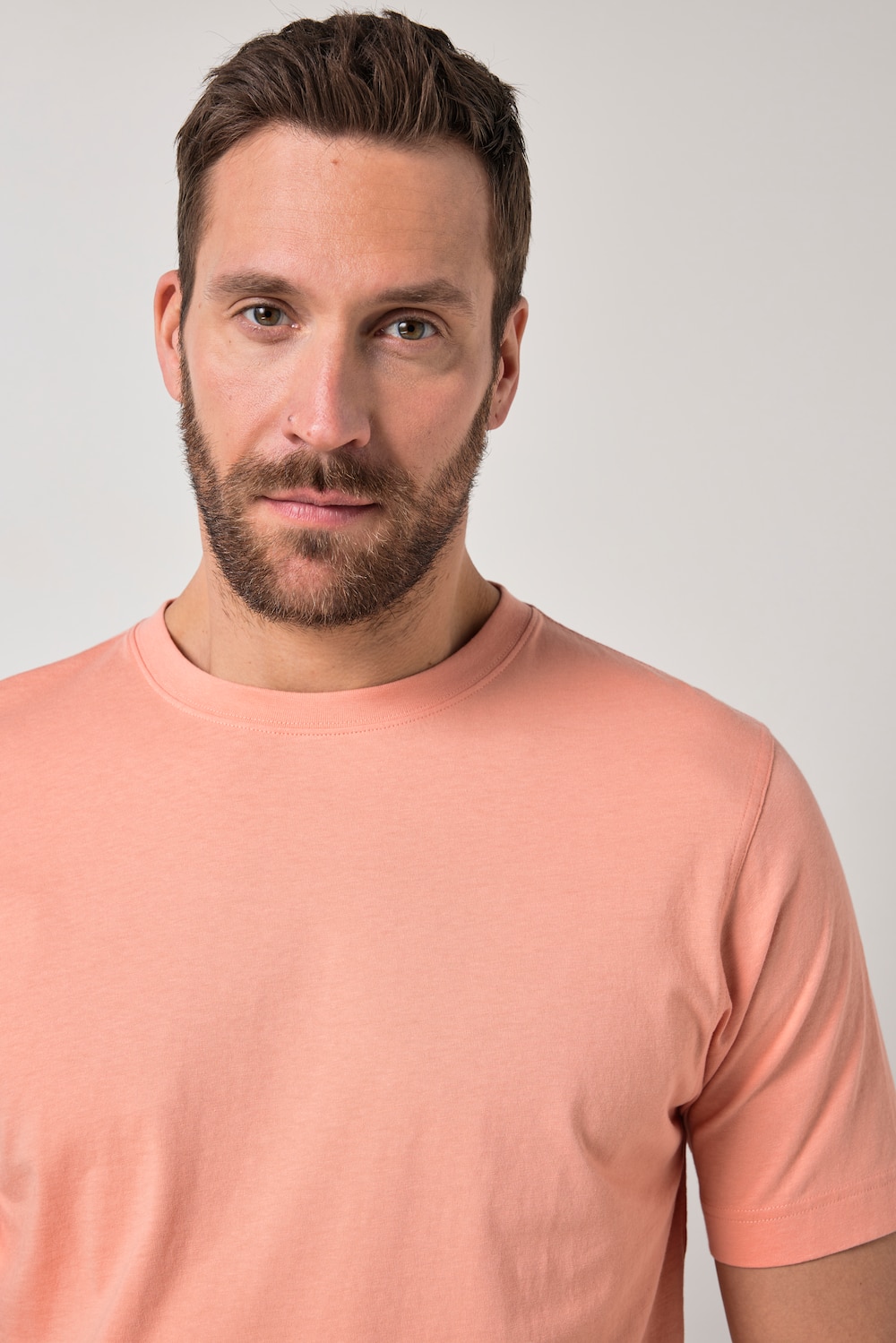 Stora storlekar T-shirt, Her, orange, storlek: 8XL, Bomull, JP1880