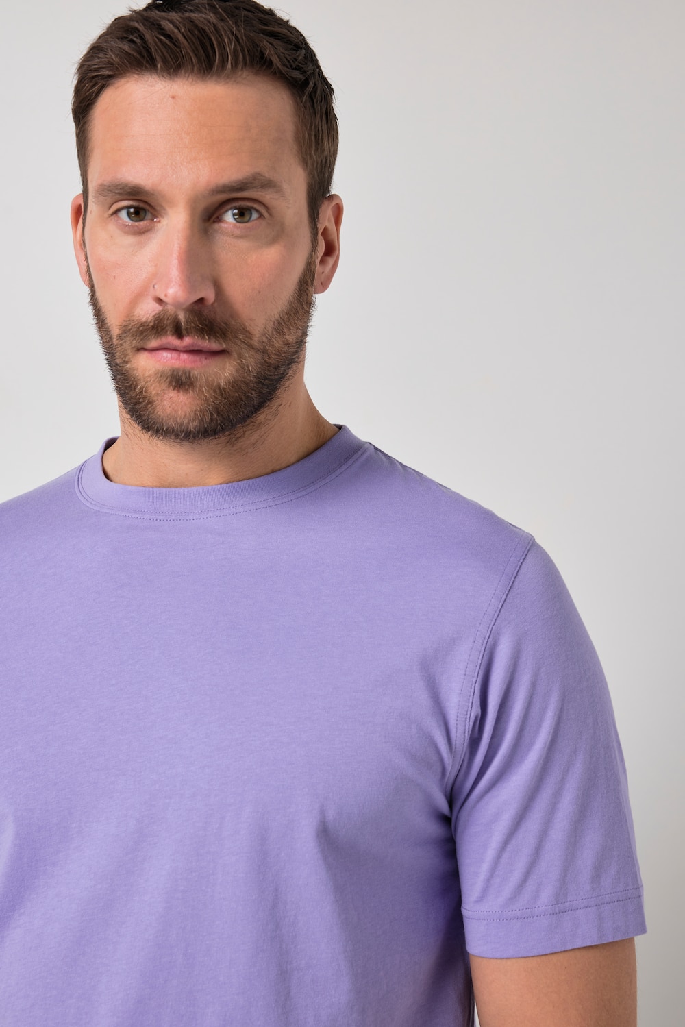 Stora storlekar T-shirt, Her, lila, storlek: 3XL, Bomull/Polyester/Viskos, JP1880