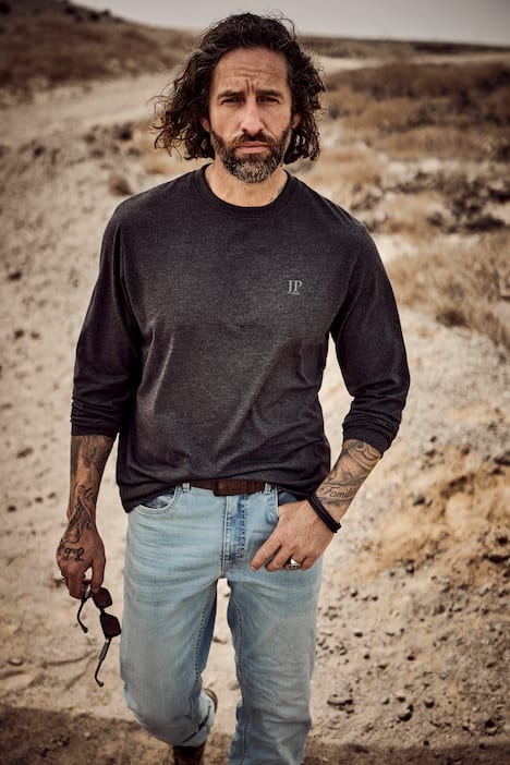 T-shirt JP 1880 à manches longues, collection Basic, label OEKO-TEX - jusqu'au 8 XL