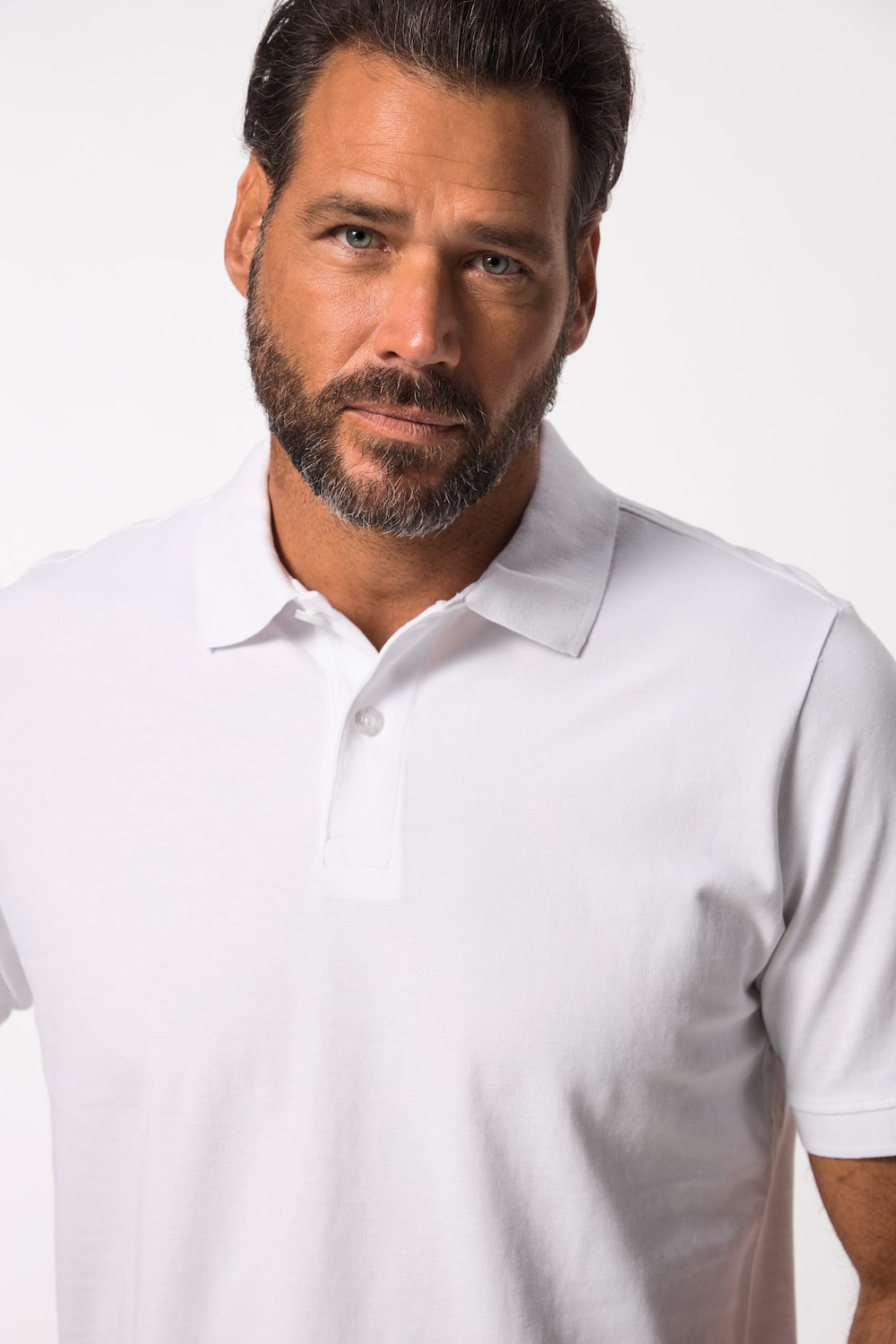 Poloshirt, basic, halflange mouwen, piqué, tot 10XL